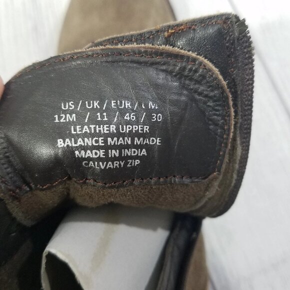 Dr. Scholls Calvary Zip Leather Boots Mens Size 12 main image 5